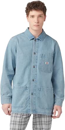 Dickies Men’s Unlined Denim Chore Coat Casual Workwear Jacket
