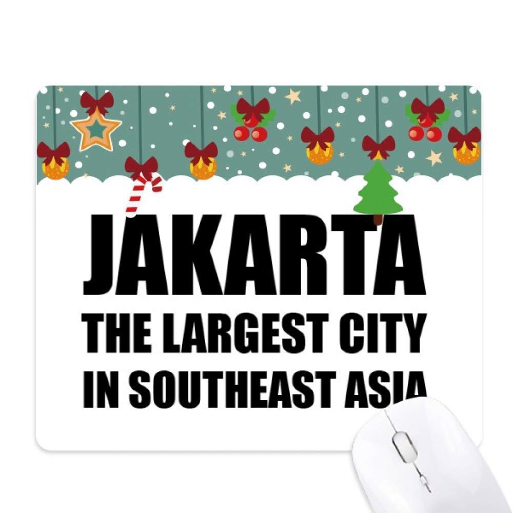 Alfombrilla para ratón de goma antideslizante Jakarta Navidad 5