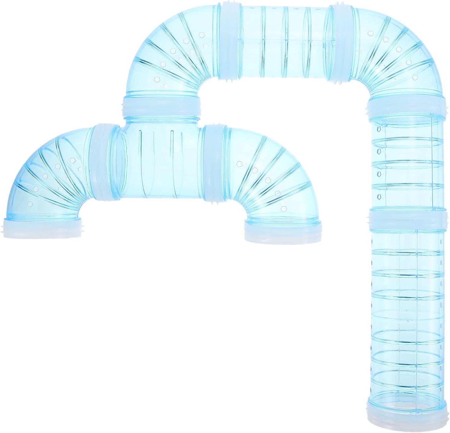 Plastic Hamster Cage Tunnel DIY Maze Connector Tube External Plastic Hamster Cage Tunnel Accessory for Small Animals and Squirrels