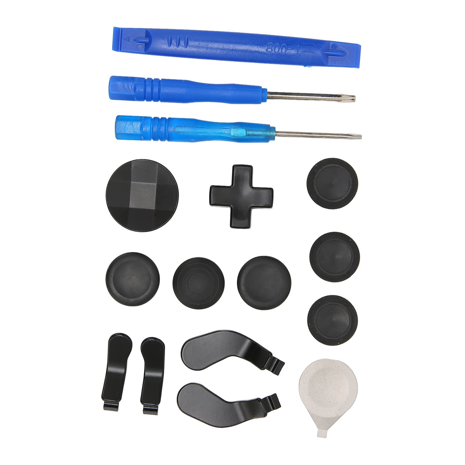 Kit D'accessoires Series 2, 6 Sticks Analogiques en Métal Différents 4 Palettes T6 et T8 Tournevis Accessoire de Jeu de Remplacement pour One Series 2 Controller Kit