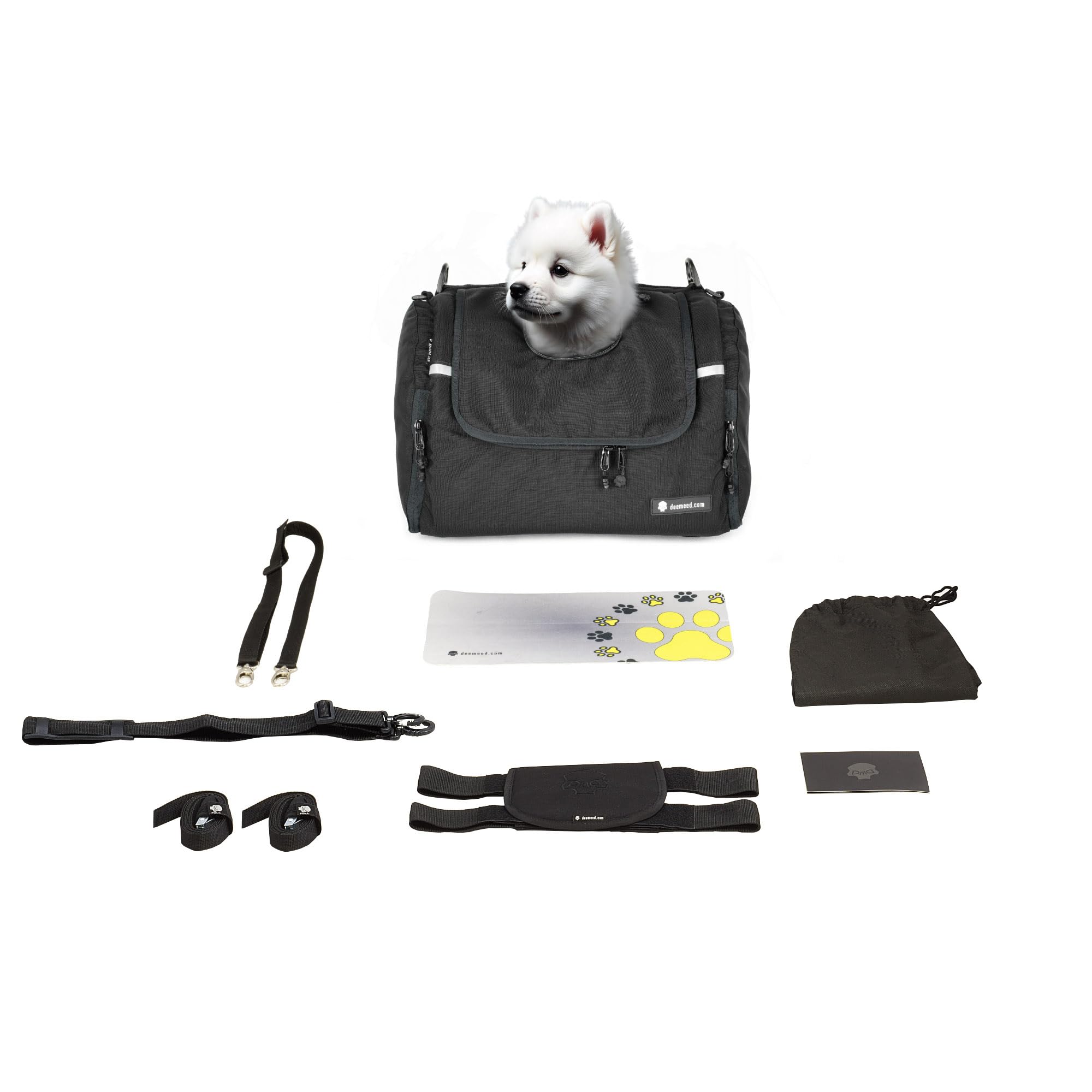 Sac Moto pour Chien – 6 Tailles (XS-XL) – Sac Panoramique Sécurisé avec Ventilation Optimale & Fixation Universelle – Confort et Sécurité pour Chiens de Toutes Tailles (XS (2-5 kg))