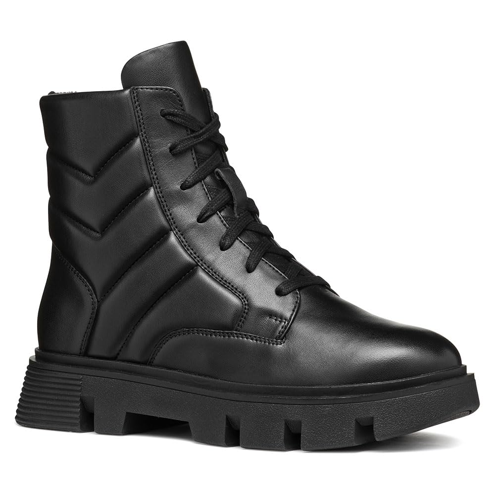 Geox Women's D Vilde G Ankle Boot, Black, 3.5 UK