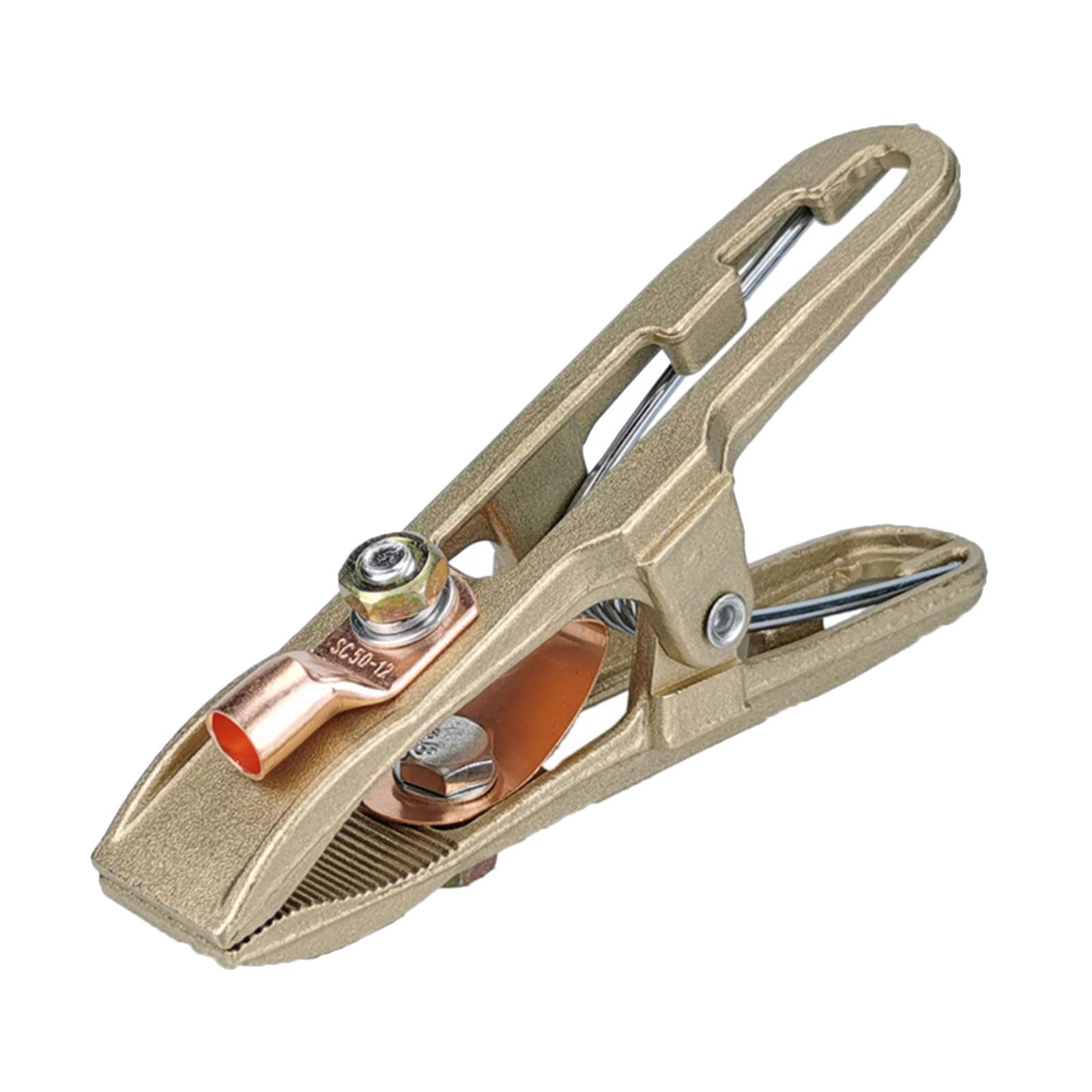 Msioytog Standard 300A 500A Heavy Duty Copper Ground Clamp Earth Clamp For Welding Machines With Strong Spring And High Conductivity Welding Ground Heavy Duty