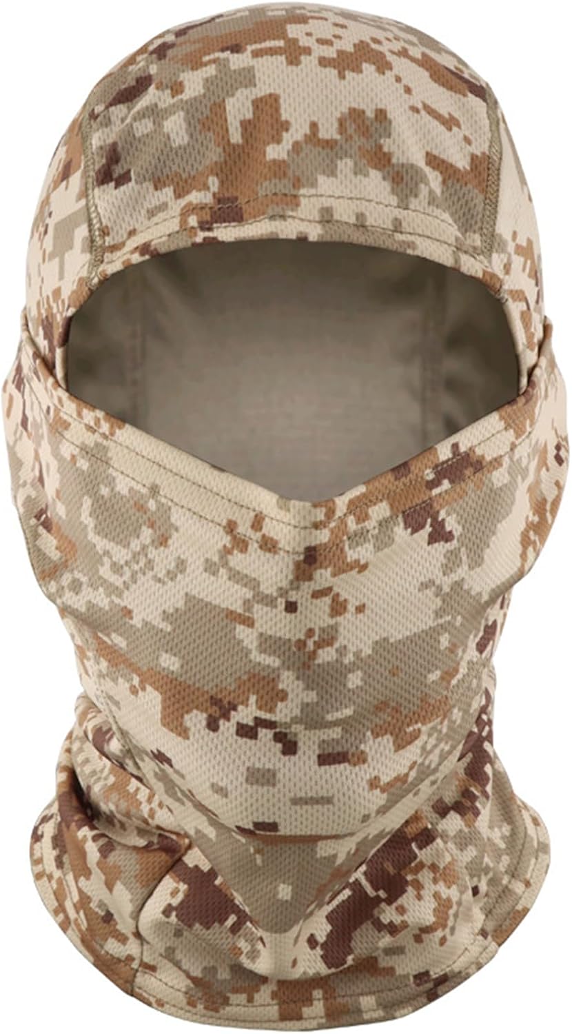 Balaclava for Men Women Full Face Ski Mask Camouflage Tactical Training Mountain Combat Outdoor Military Scarf