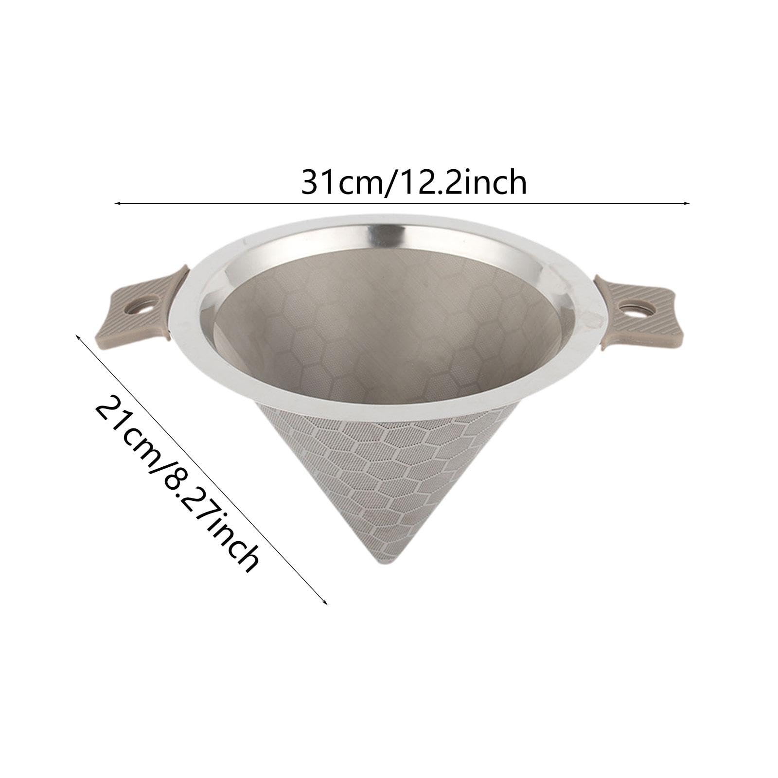 Feinmaschiger Pour Over Kaffeefilter Aus Edelstahl, Zubehör für Losen Kaffee