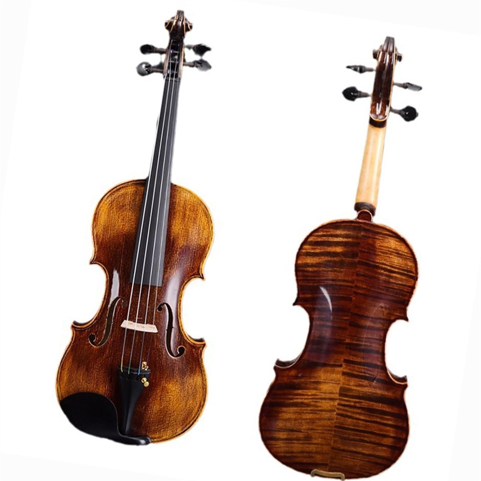 Geige Antike Massivholz Handgefertigte Violine Professionelle Einbrett-Violine Violininstrument(1/2)