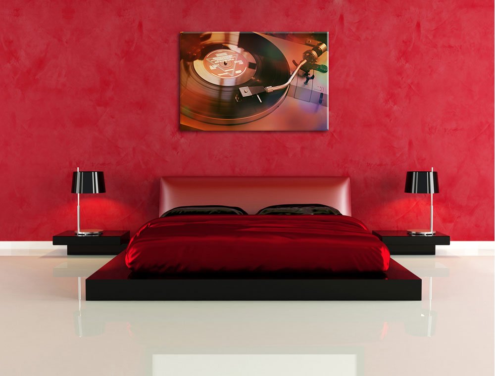 InstyleArt record Stampa su tela 120x80 cm artistica murale