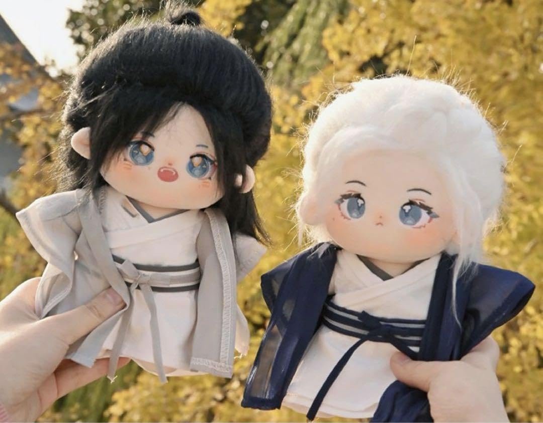 山河令　15cmぬいぐるみ＋服　周子舒 温客行 桃林 山河令公式ぬいぐるみ 周子舒、温客行ぬいぐるみ 15cm 服と小物付き