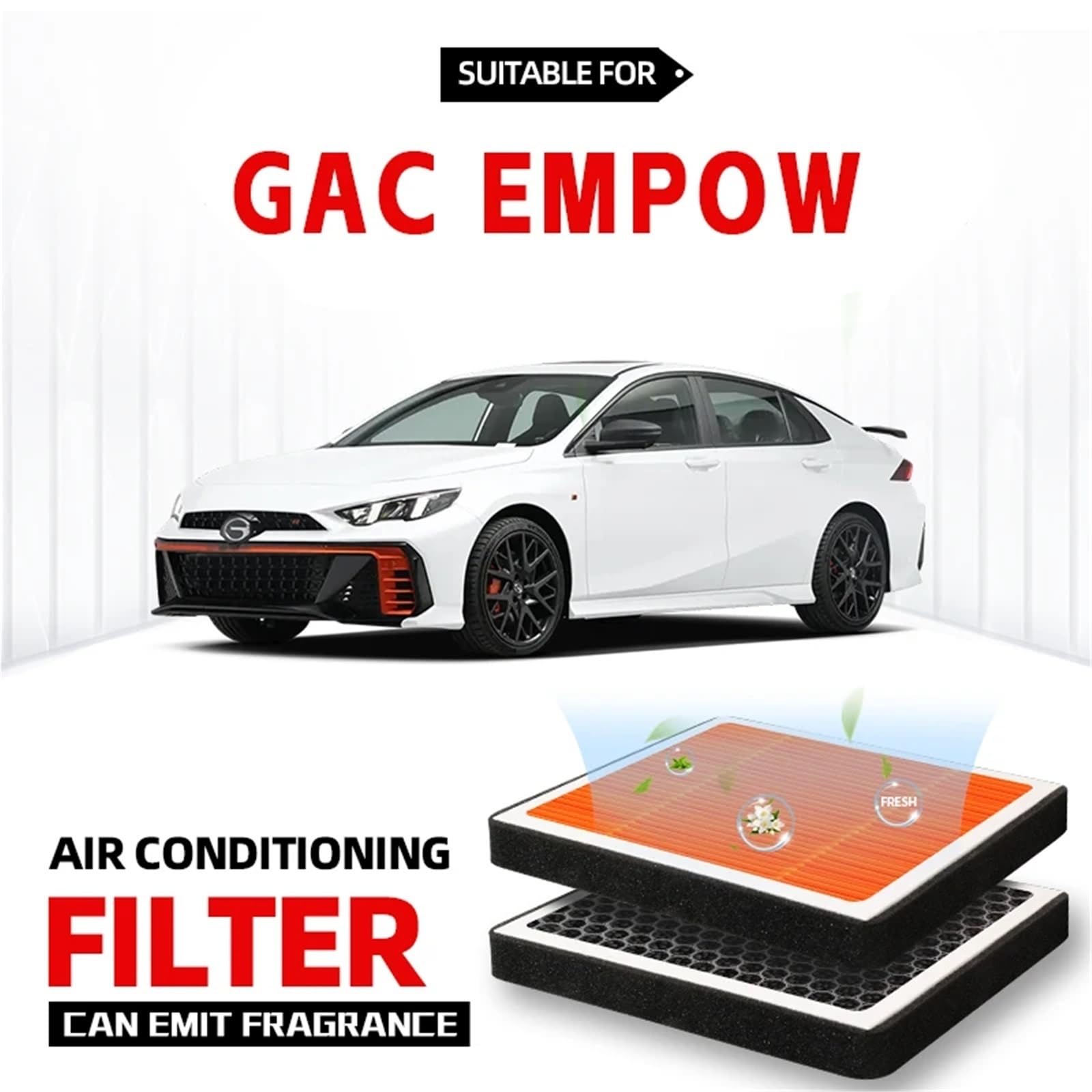Filtr klimatyzacji Pasuje Do Filtra Kabinowego GAC Empow Filtr Powietrza Filtr Klimatyzacji Z Węglem Aktywnym Z Zapachem Oczyszczającym Powietrze W Kabinie