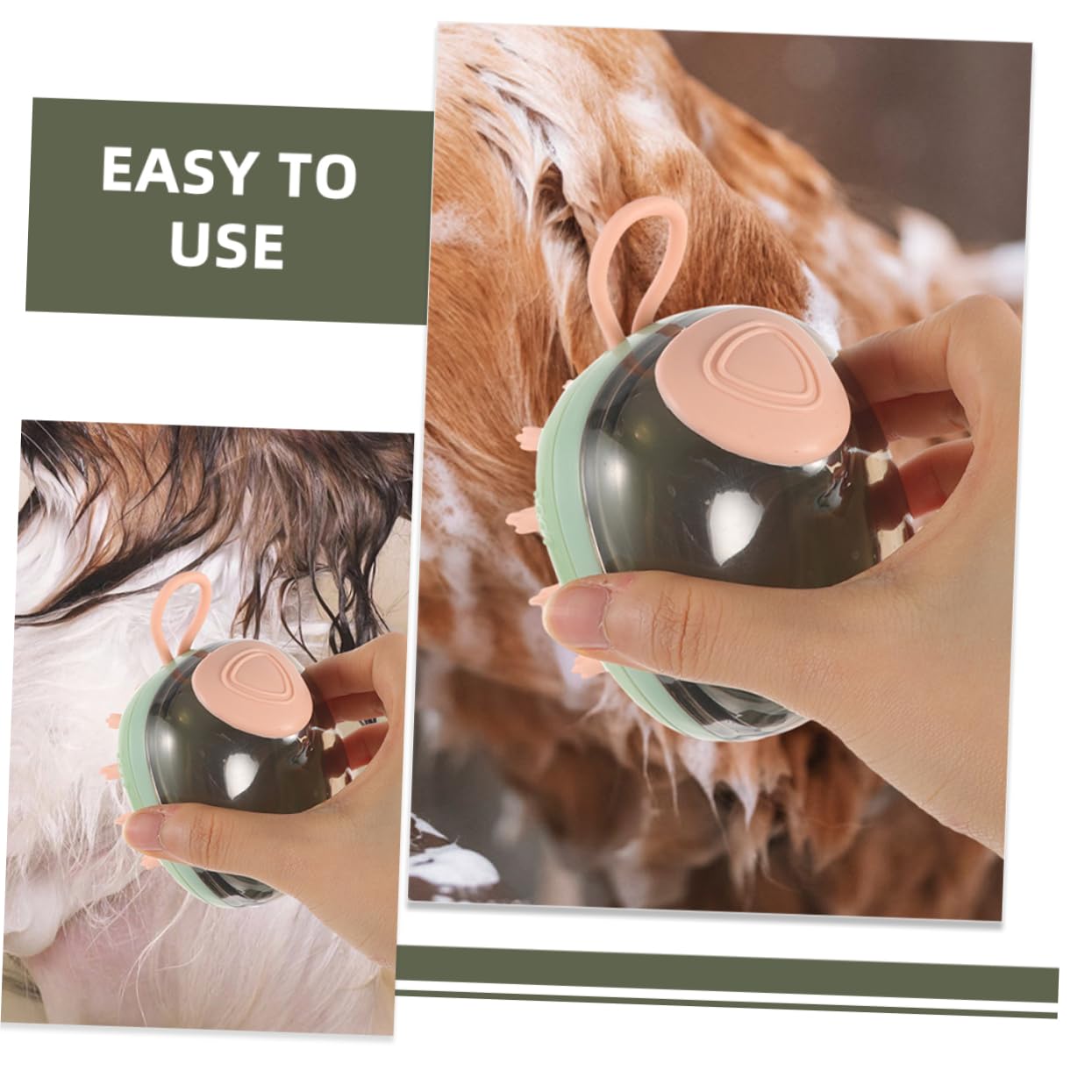YARNOW 5 Piezas Cepillo De Baño Para Perros y Gatos Masajeador Champú Mascotas Cepillo De Baño Para Cachorros Cepillo Para Perros Para El Aseo Peine Para Gatos y Cerdas