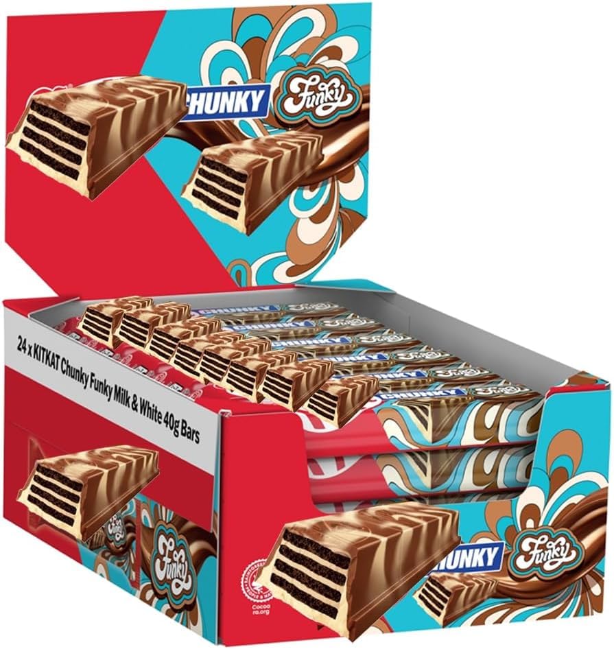 Chunky Funky Chocolate Bar 40g KKT (24 Bars (Full Box)) Delicious Chocolate Limited Edition