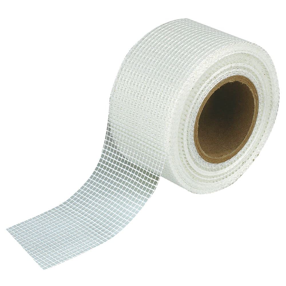 JKG Ruban adhésif plaque de plâtre 50 mm x 20 m maille solide blanche renforcer joints murs fissures