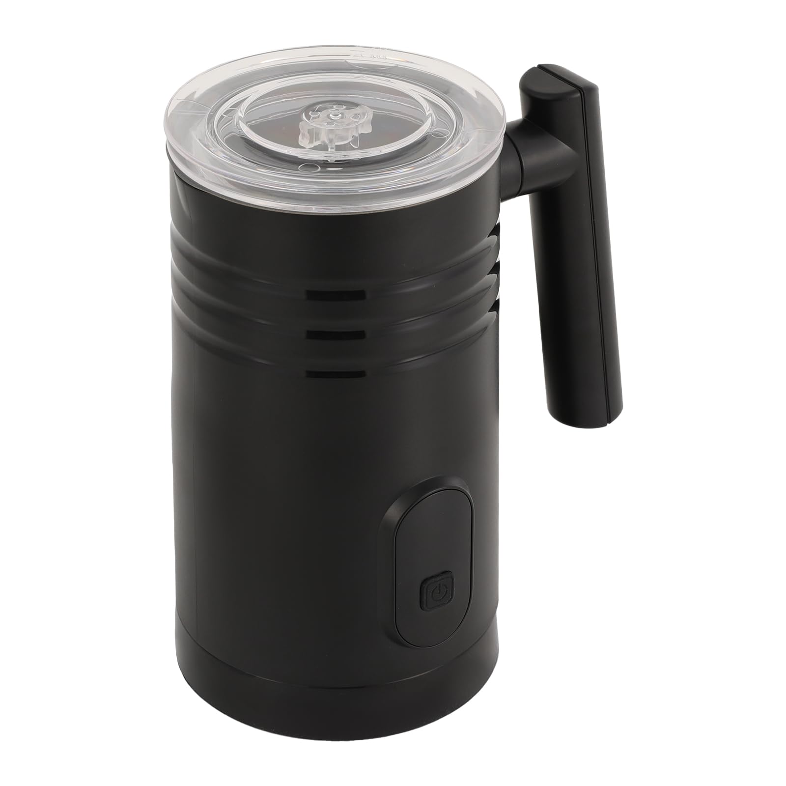 Espumador de leche eléctrico 4 en 1 con control de un solo clic, espumador de leche automático de 400 W con cepillo, apagado automático, silencioso, para espuma de leche caliente y fría, chocolate