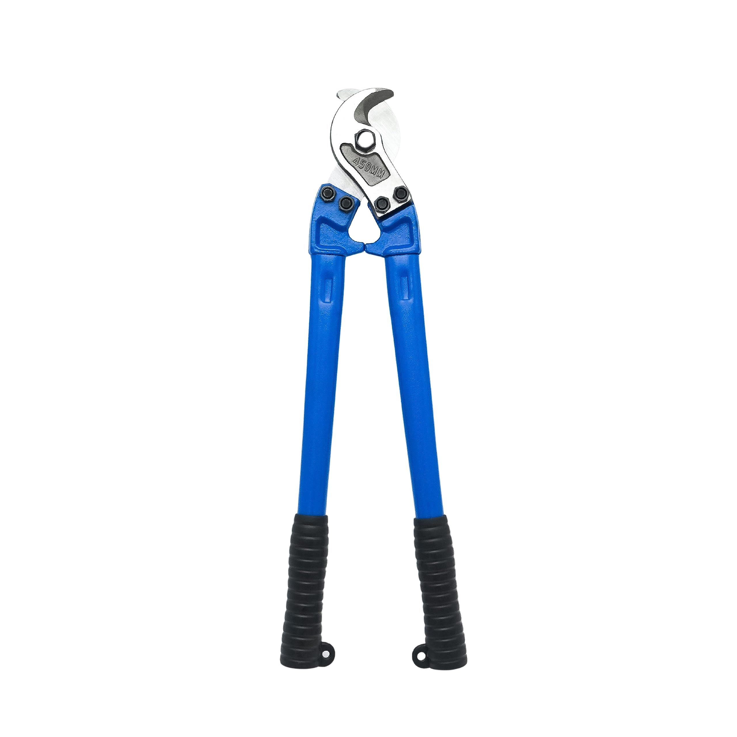 VTOOLS 18 Inch Cable Cutter, Heavy Duty Carbon Steel Wire Cutter, Dipped Handle, Cutter for Aluminum, Copper, Communications Cable, Blue, VT2209