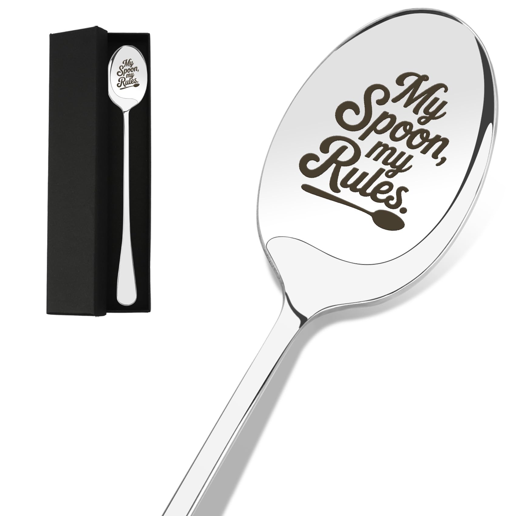 Coffee Lover Gifts Valentines Day Gift for Him,Funny Coffee Spoon Gift for Friend Valentines Day Spoon for Her,Girlfriend Boyfriend Ice Cream Spoons Gifts for Women Love You Present Birthday