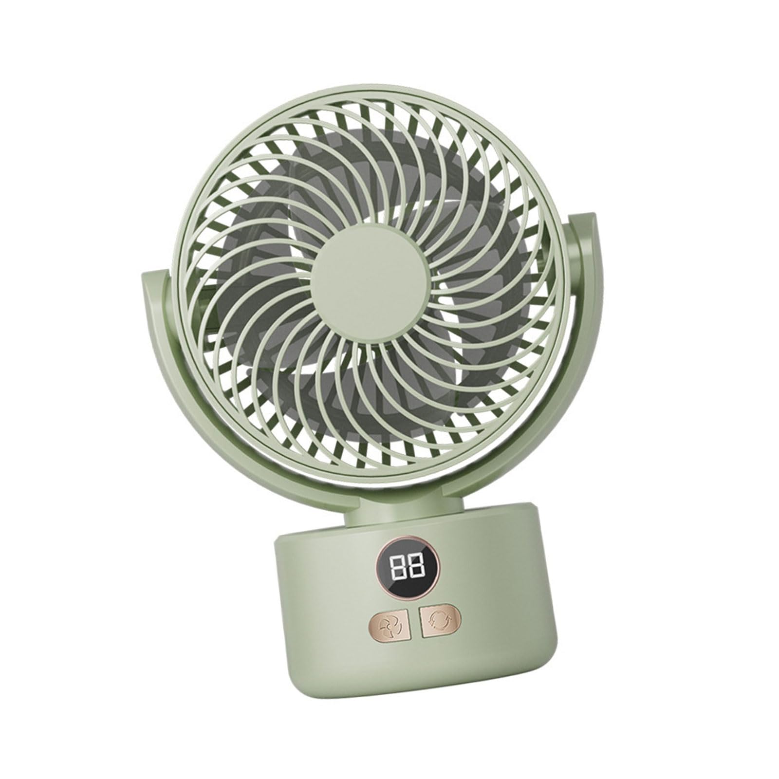TAZIZI Digital Display Camping Fan 3600mAh Rechargeable Battery USB Power Tripod Base Portable Cooling Solution for USB Powered Portable Fan Tripod