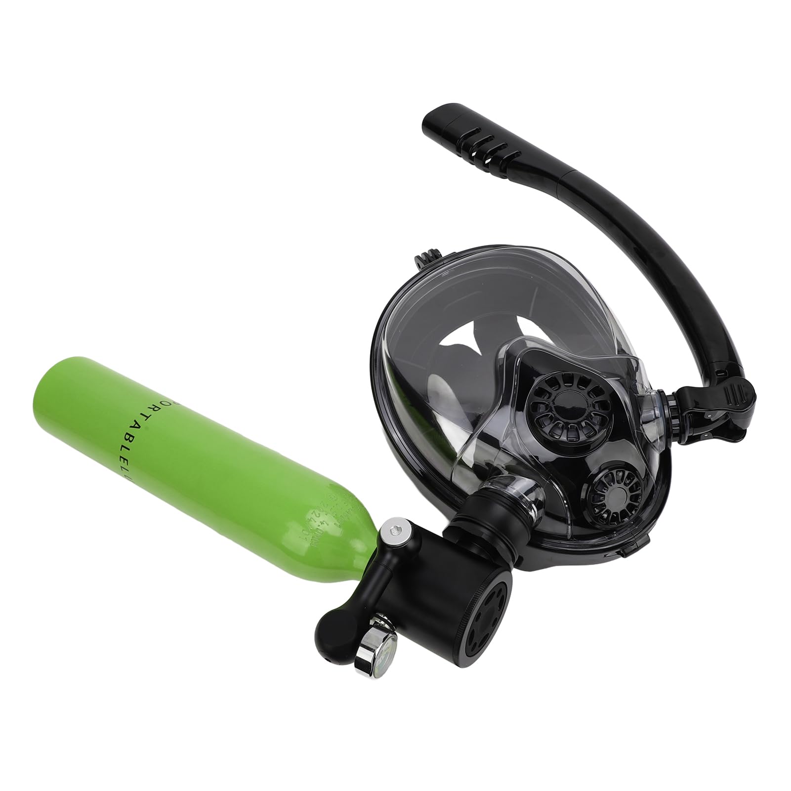 Bombola da Immersione con Maschera da Snorkeling, Bombola da Immersione Portatile da 0,5 L, di Snorkeling Integrale con Maschera da, Ideale per Lo