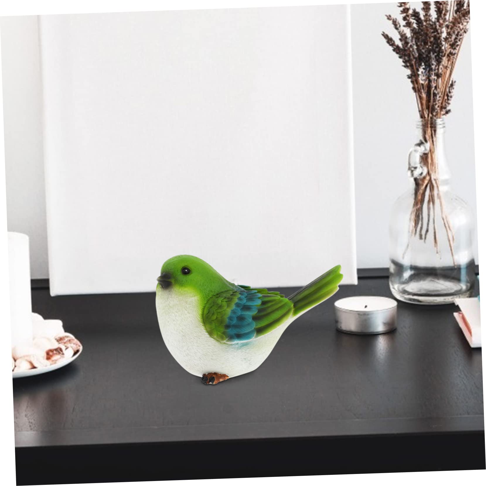 Happyyami 1pezzi Mini Bird Ornament Di Decorativo Per Giardinaggio e Arredamento Da Esterno Statuetta Realistica Per Giardino e Cortile