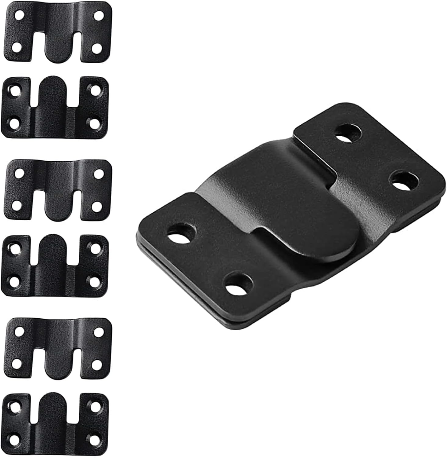 Stainless Steel Z-Shaped Picture Hangers | Flush Mount Bracket for Photo Frames, Mirrors, Shelves, and Cabinets | Black French Cleat Wall Mount Hardware | Pack of 4 (B0DHW8D98M) Amazon Price History, Amazon Price Tracker