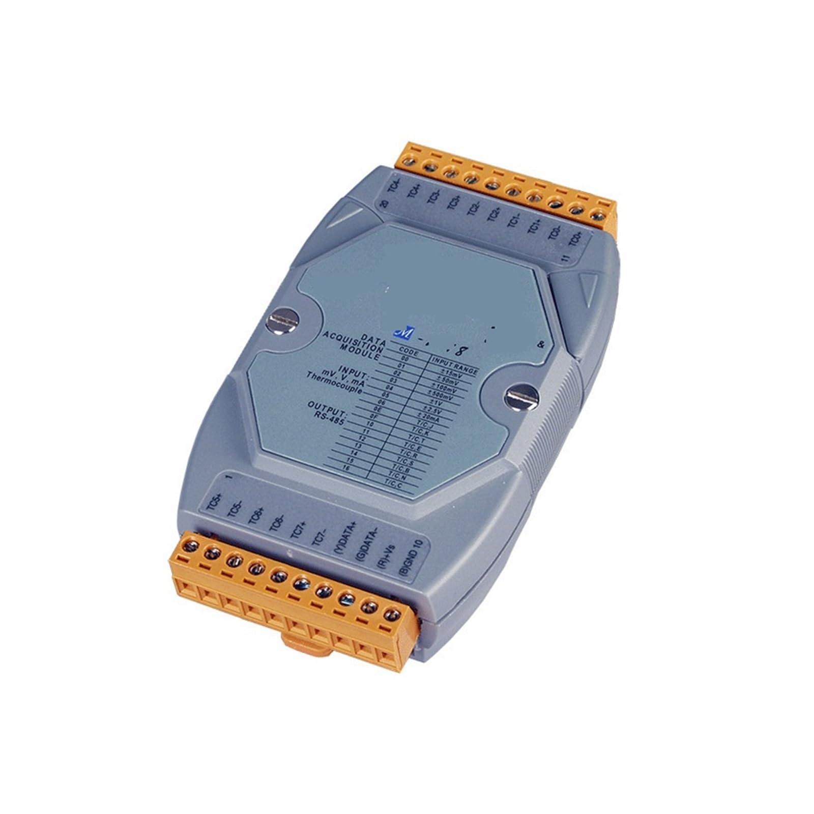 LDHJBNAC Analog Acquisition Module M-7018 R Communication Module 16-bit 10Hz 8-Channel thermocouple Input Module Detection Function(M-7018R)