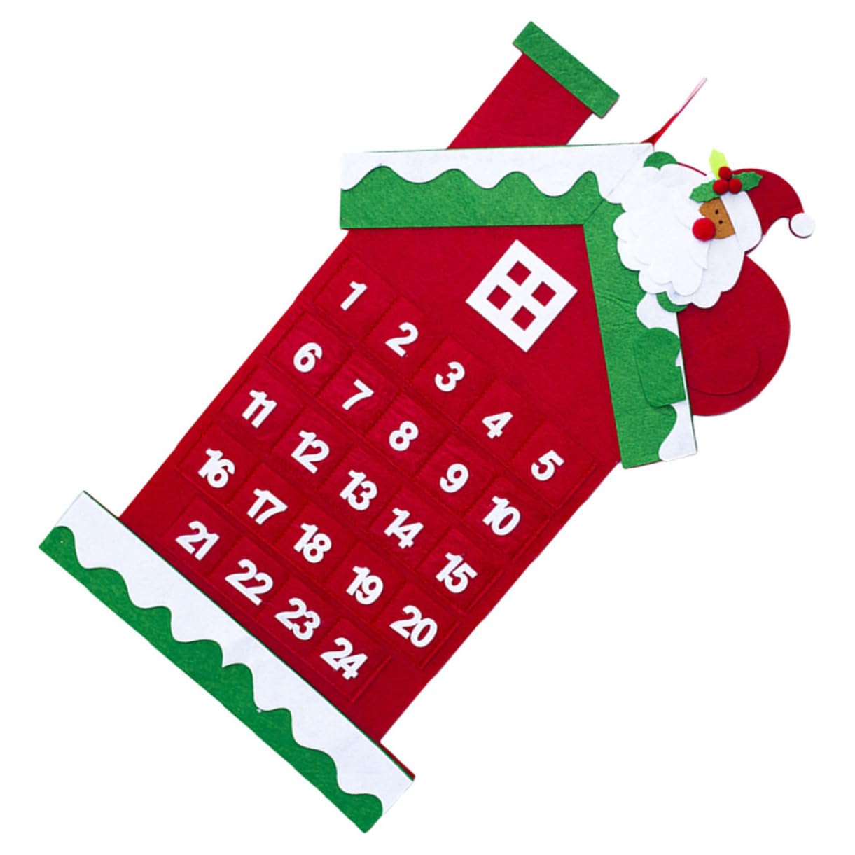 IMIKEYA 3 Stücke Kalender Tage Dekorative Filz Adventskalender für Weihnachten Hängende