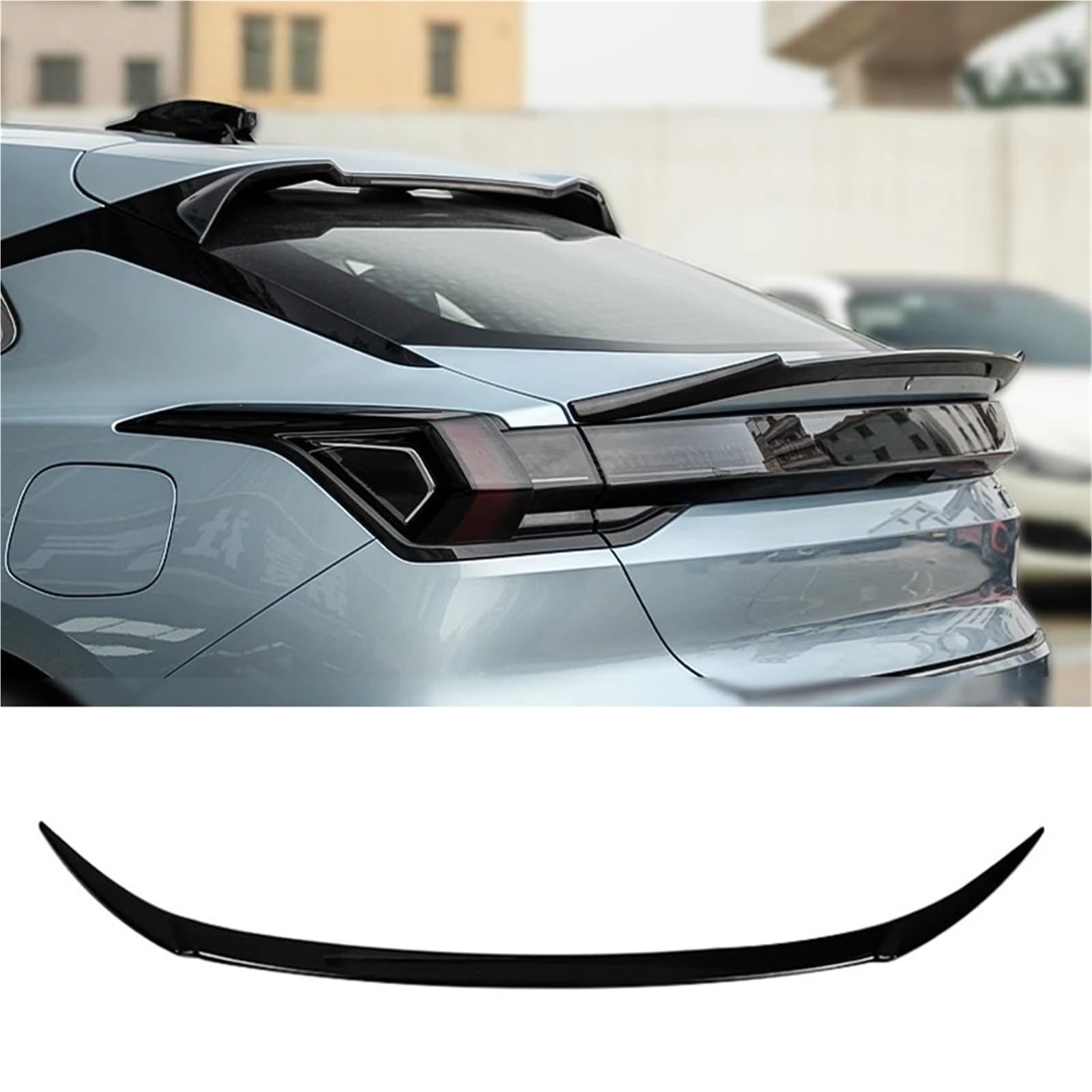 MC racing Spoiler bagażnika kompatybilny z ZEEKR 001 2021 2022 2023 EV MC małe ciśnienie tylna owiewka Sport puszczania samolotów Zeekr akcesoria samochodowe(Glossy black)
