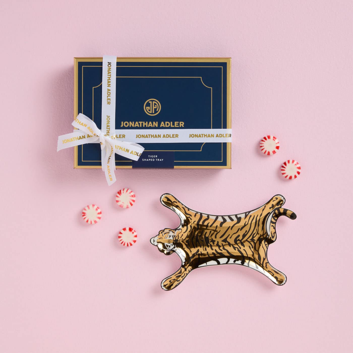 Amazon.com: Jonathan Adler Tiger Stacking Dish, Gold/Black
