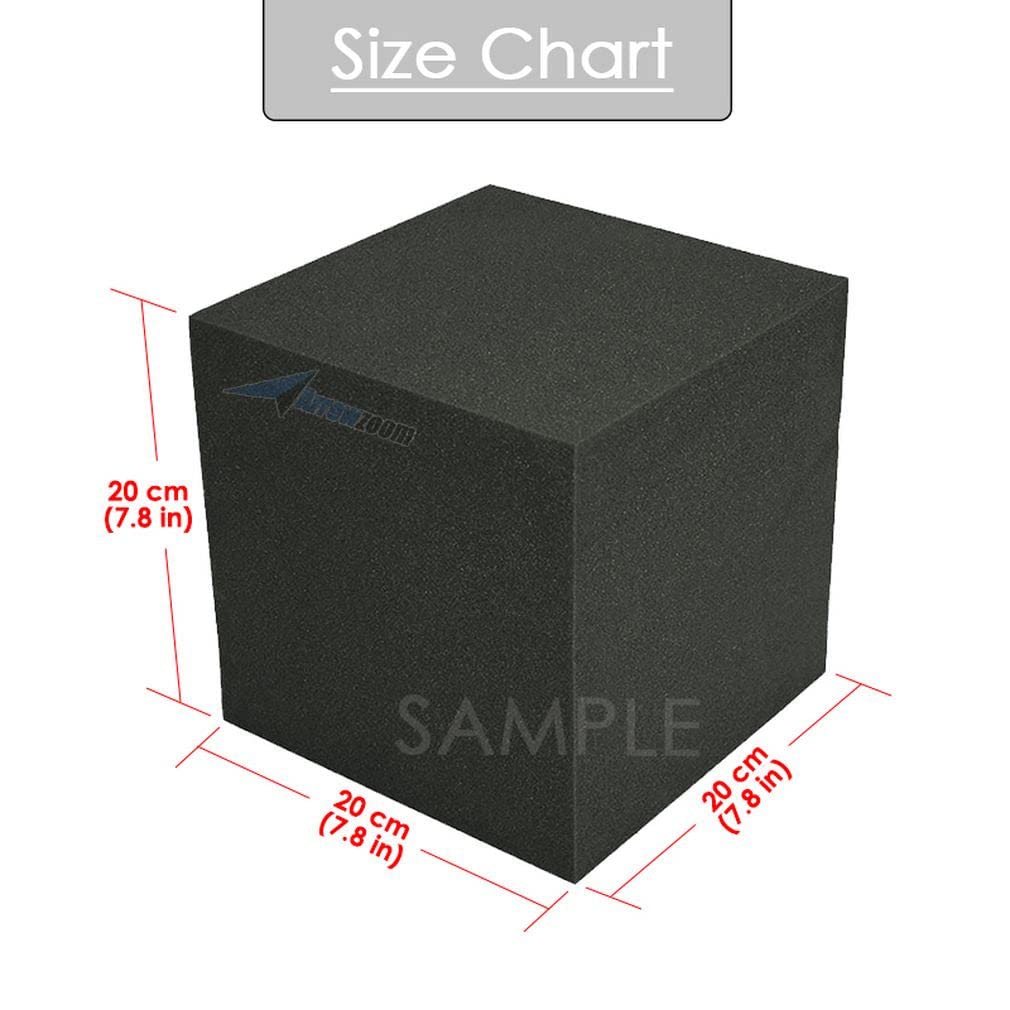 Arrowzoom 4-Pack Acoustic Bass Traps 7.8x7.8 in Black AZ1135 image 3