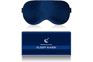 Navy Blue Silk Sleep Mask: Restful Slumbers, Undisturbed Dreams