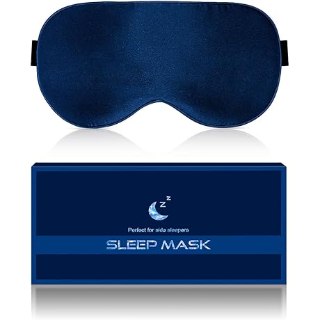 Navy Blue Silk Sleep Mask: Restful Slumbers, Undisturbed Dreams