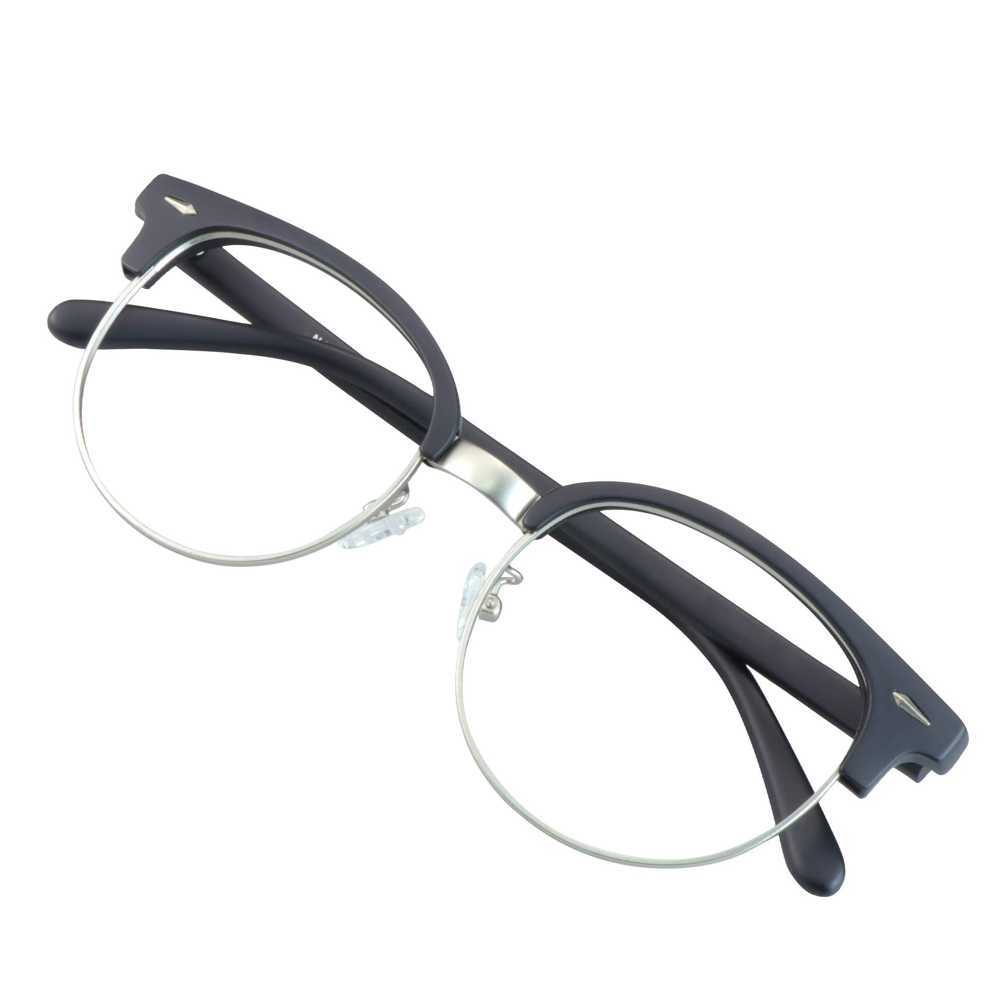 VisionGlobal Blue Light Blocking Glasses for Women/Men, Anti Eyestrain, Computer Reading, TV Glasses, Stylish Oval Frame