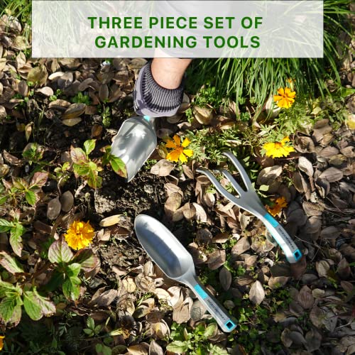 Set de 3 herramientas de jardinería de aluminio GOODSMANN miniatura 2