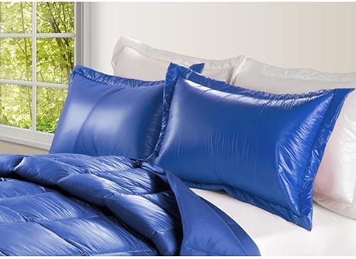 PUFF - Funda de nailon ultraligera 2 unidades, King, azul eléctrico, sólido