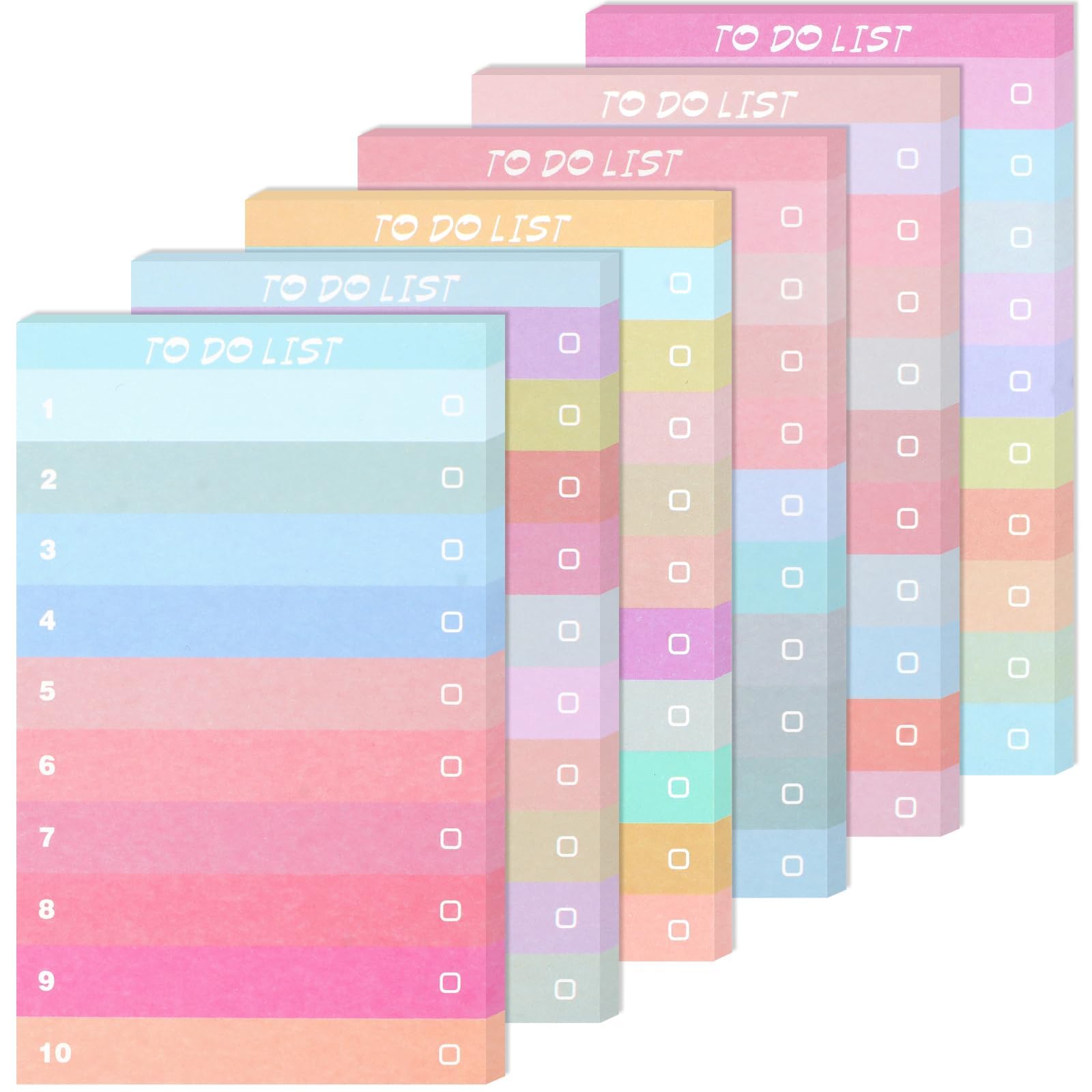 GraGrato Do List Pad, 6 Pack Daily Planner Notepad Tear Off, Daily Planner Notepad Grocery Checklist Portable Planner for Home Office Supplies Daily Planner(5.12x3.15in)