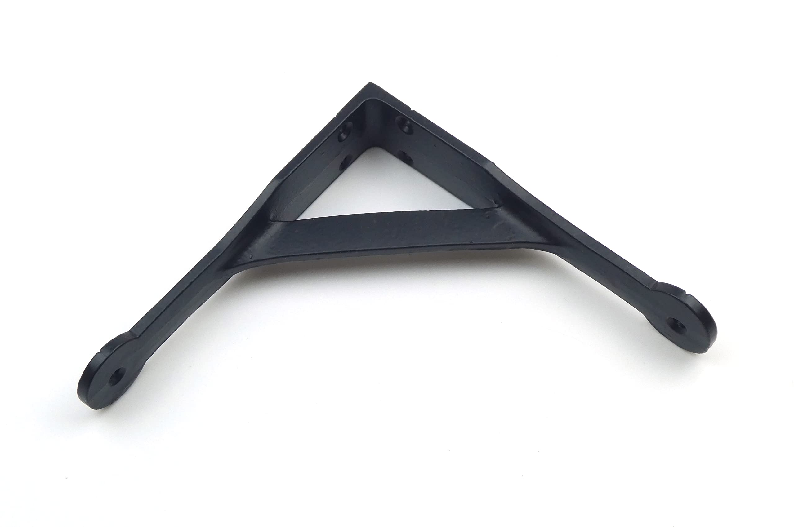 Oakcrafts Black - Pair Of Epoxy Gallows Shelf Brackets Antique Cast Iron (6" X 6" / 150Mm X 150Mm)