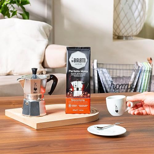 Miniatura 2 de Bialetti - Perfetto Moka Nocciola Café molido de tostado medio, aroma a avellana, 8.8 oz - 250 g, bolsa con válvula de conservación del sabor