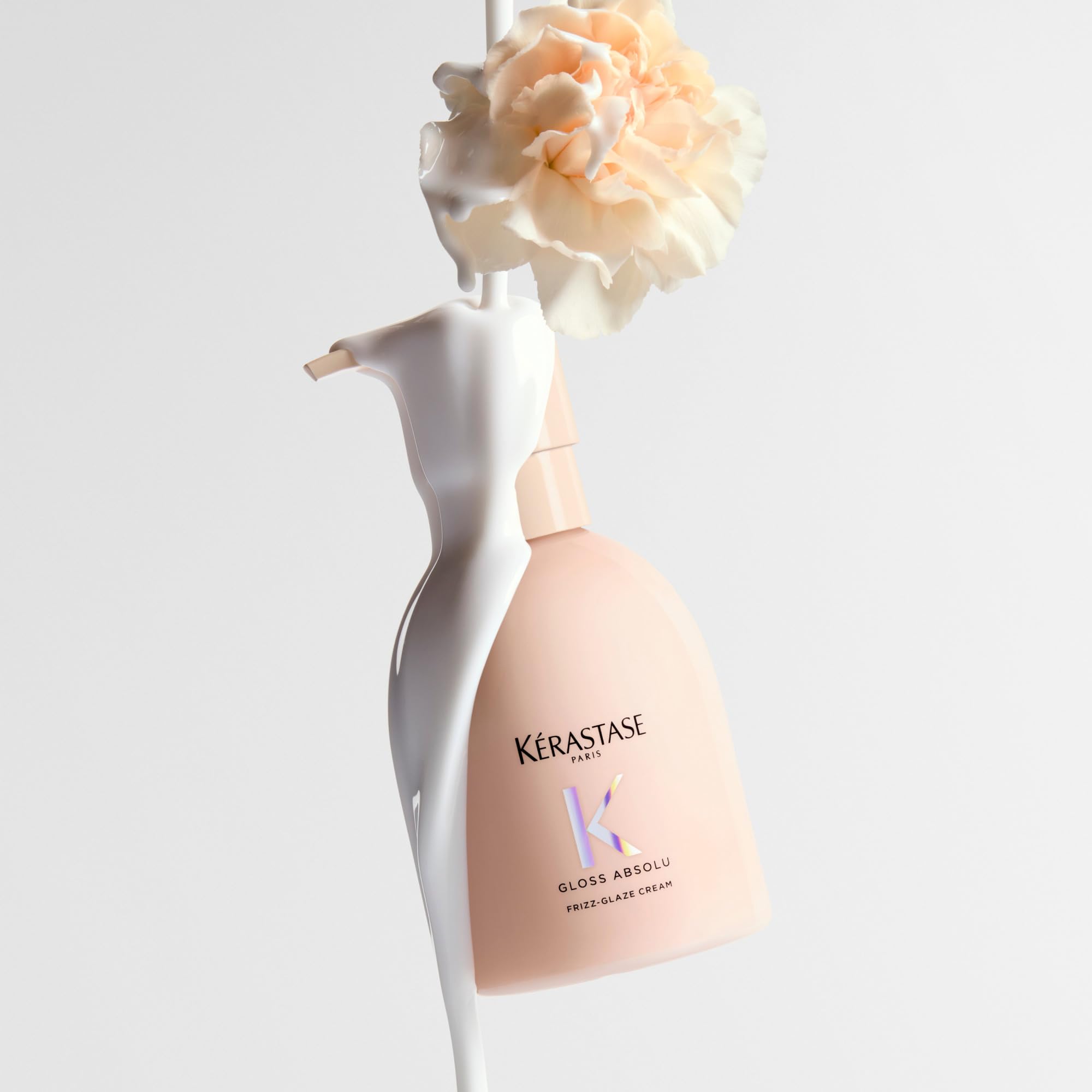 Kérastase, Gloss Absolu, Crema Idratante per Capelli Spessi e Tendenti al Crespo, Con Proteine della Soia, Glicerina, Olio di Ricino, Frizz Glaze Cream, 240ml