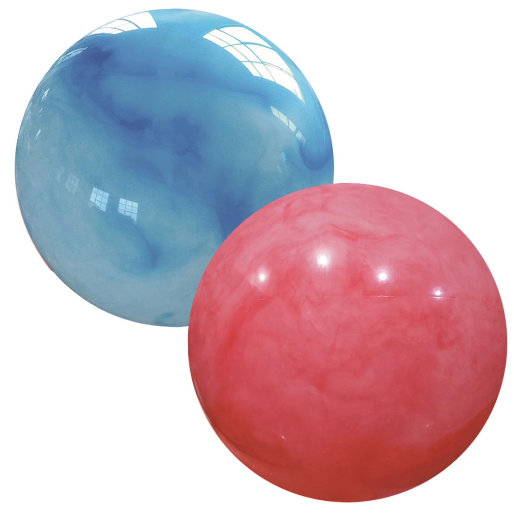 Tsawntd 2Pcs Big Bouncy Balls, 8.7 Inch Inflatable Rubber Ball, Perfect for Park, Backyard, Beach, Party Favors Big Bouncy Balls for Kids Bouncing for Kids Rubber for
