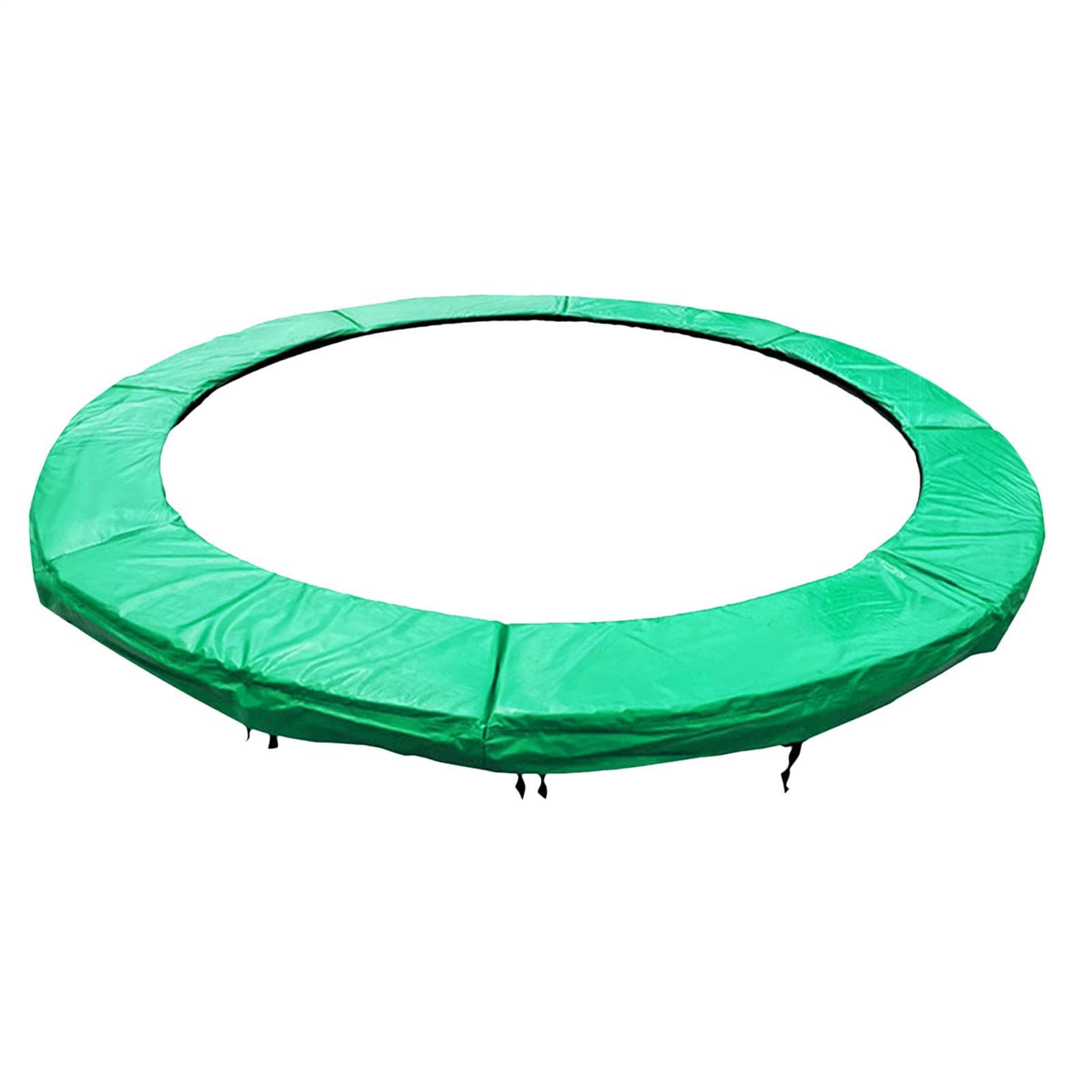 Almohadilla de repuesto para cama elástica, cubierta de protección de bordes, alfombrilla de seguridad para cama elástica, sin agujeros para poste, piezas redondas anticolisión y accesorios