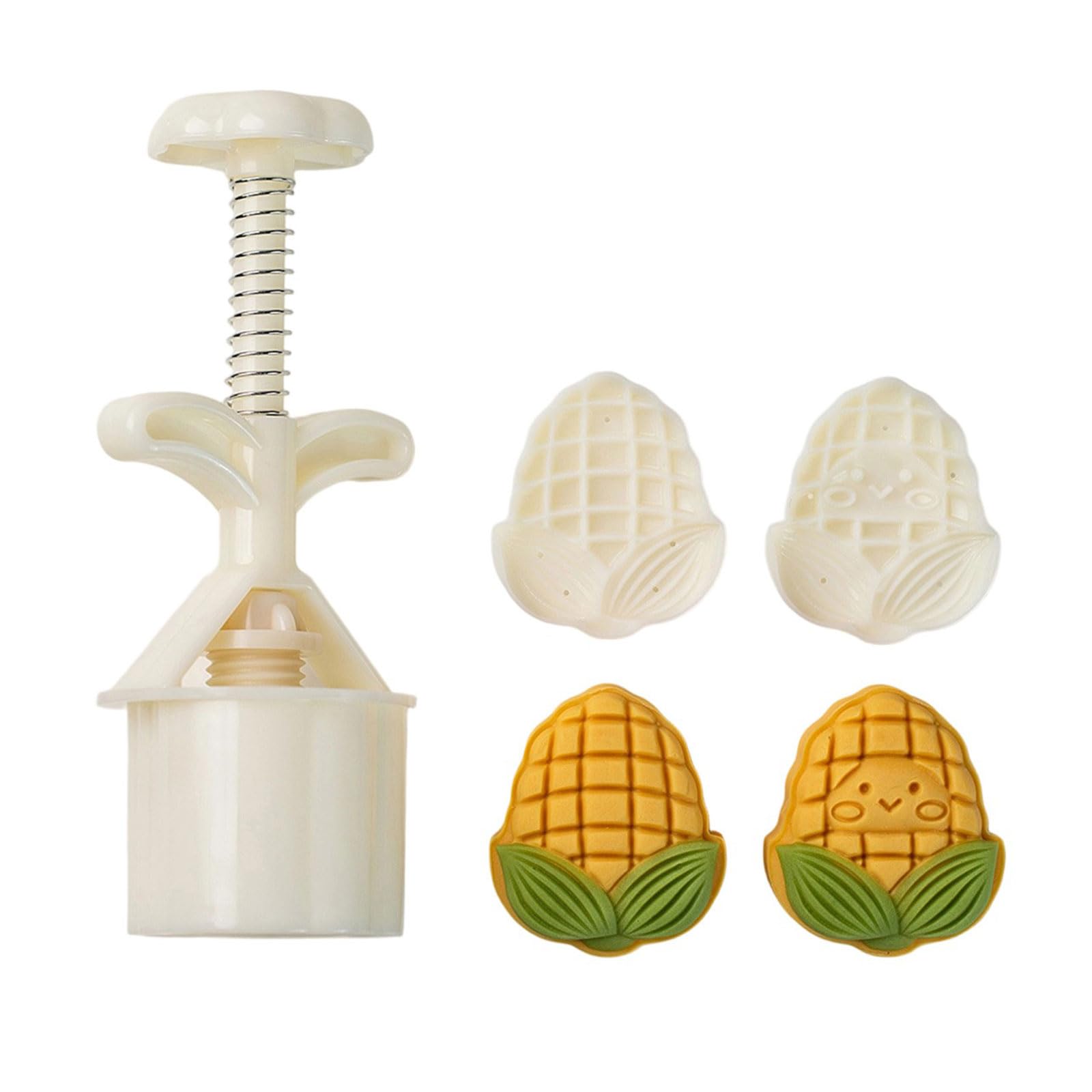 HDOYTXXM Corn Pattern Cakes Press Delicate Embossing Pastries Molds Corn Pattern Treat Stamps for Baking Lover Mooncake-mold Press