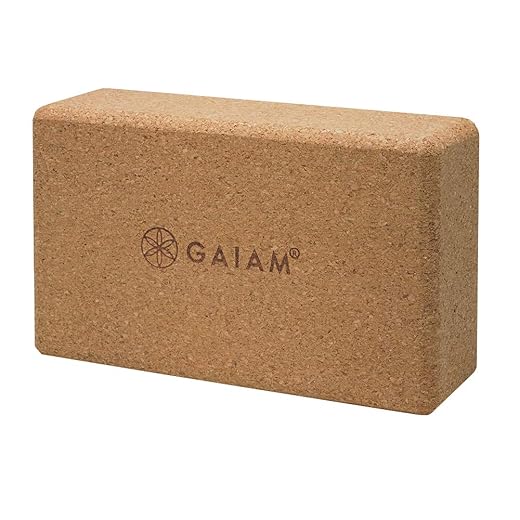 Gaiam Natural Cork Yoga Brick, Comfortable Grip