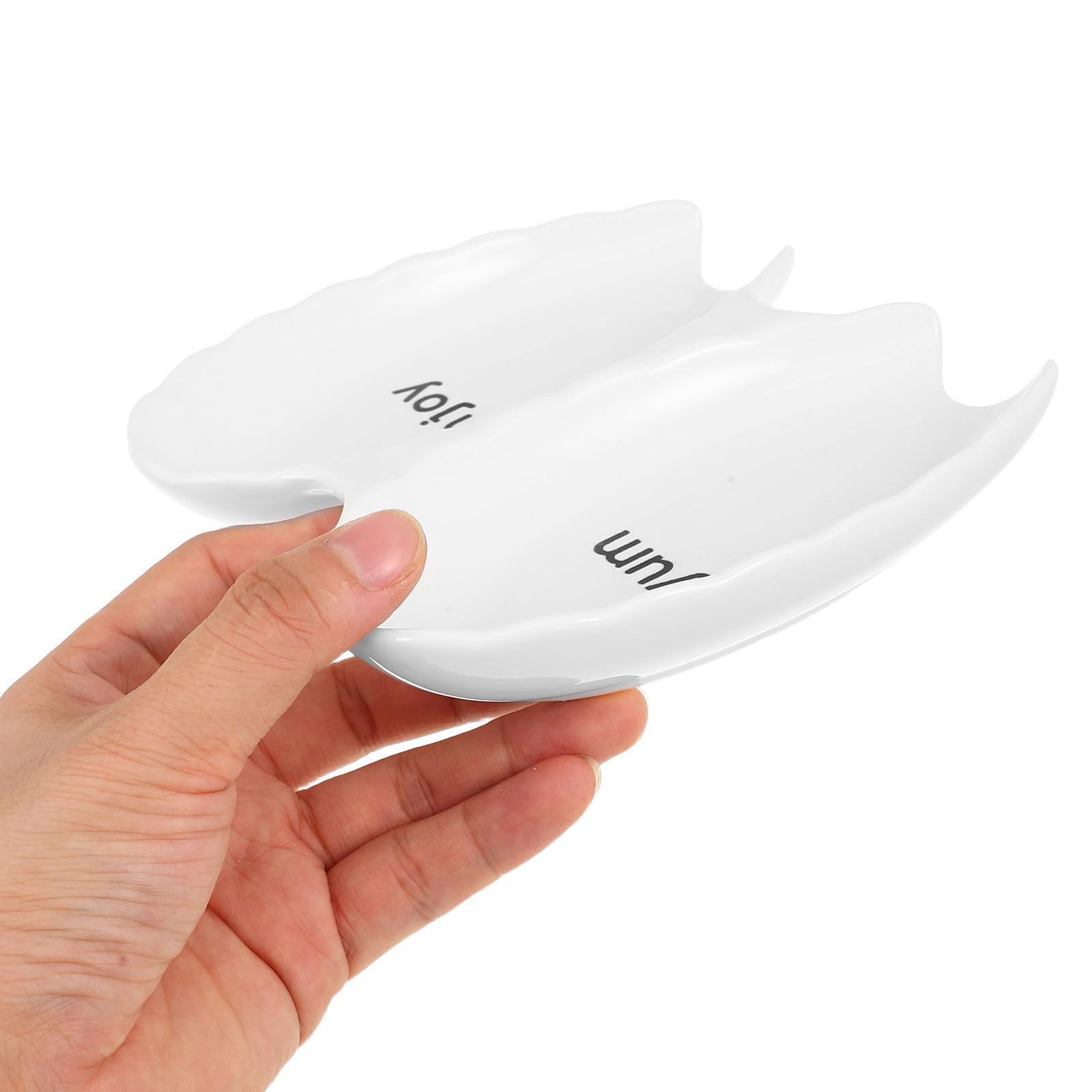 TOYANDONA 4 ceramiczne podstawki pod łyżki z 2 otworami do blatu kuchennego