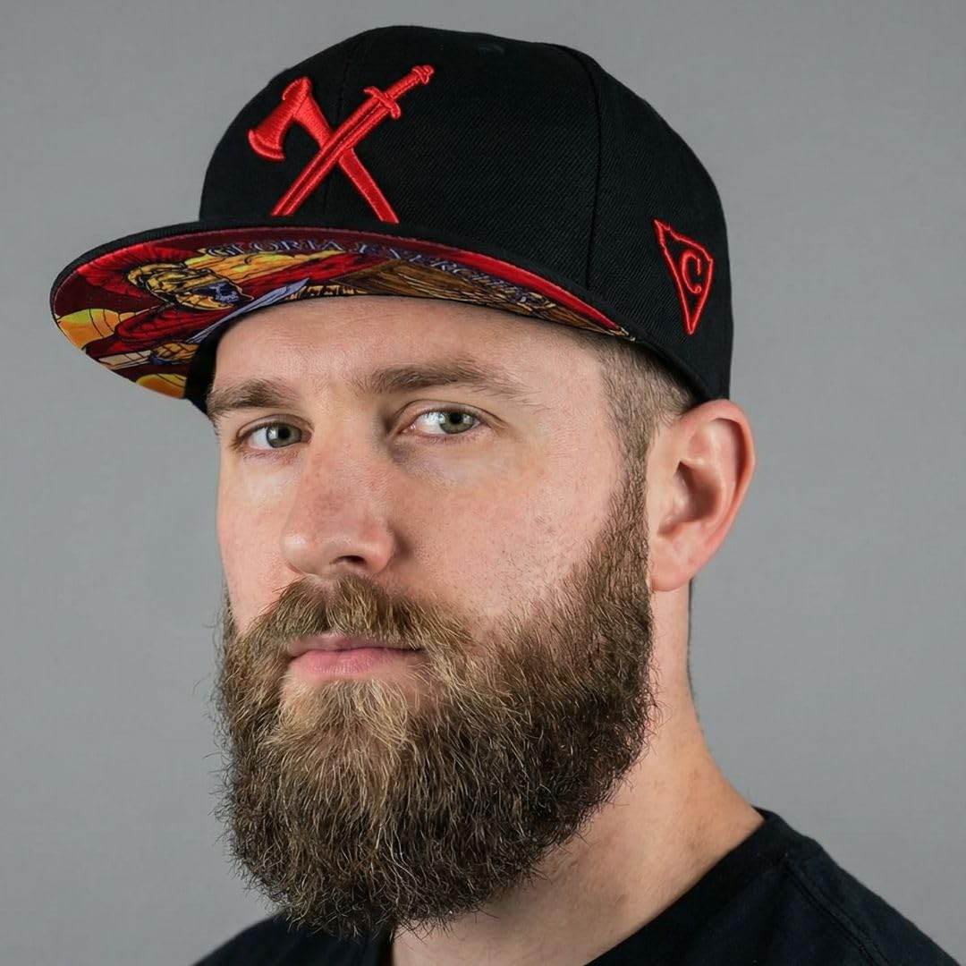 Capiche [99+ VARIATIONEN] Snapback Cap Herren Kappe Baseball Mütze Kunst Unisex Schirm Männer One Size Tattoo Damen