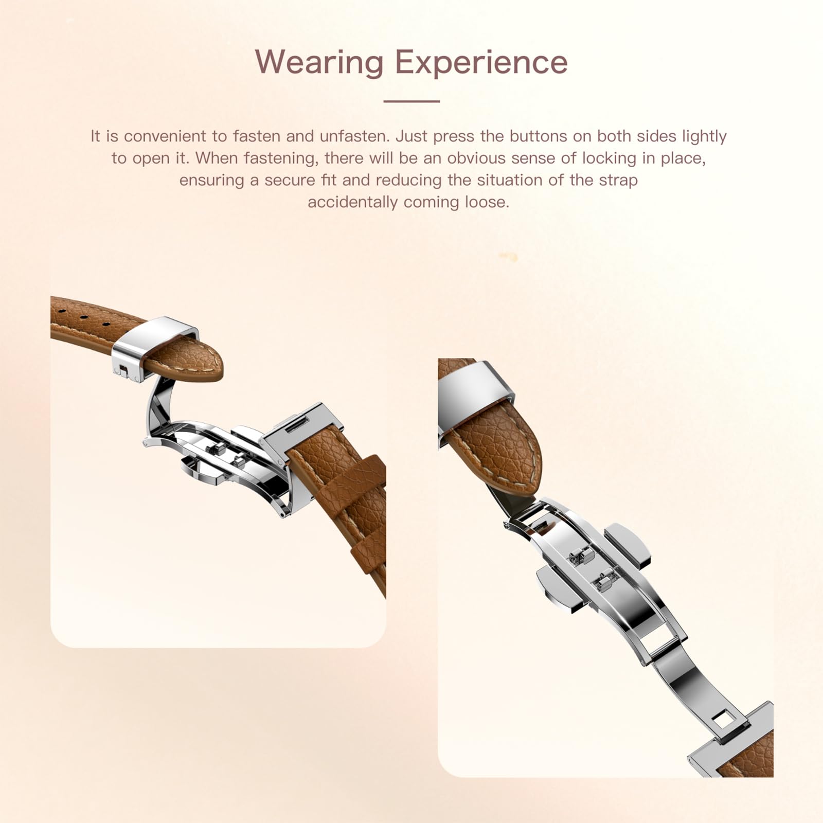 Fitness Tracker Mujer Elegante Smartwatch con Monitor de Sueño Frecuencia Cardíaca Podómetro Contador de Calorías Ciclo Menstrual Relojes de Lujo para Mujeres Cuero Rosa Smartband