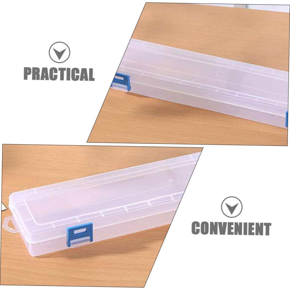 DOITOOL 3 Set Scatola Trasparente Per Pittura Da Box Per Strumenti Artistici Design Compatto E Leggero Materiale E Pratico 4 Pezzi*3
