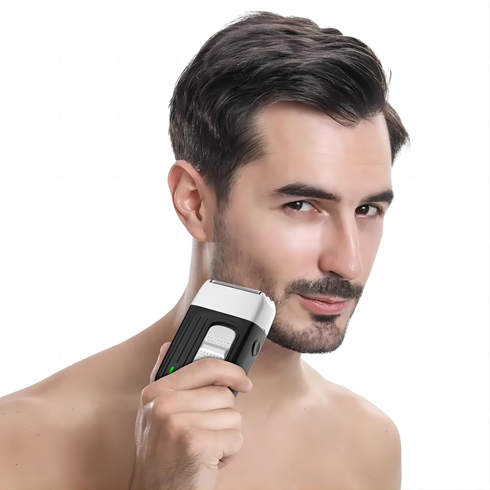 Rasoi elettrici a lamina da uomo, ricaricabile, senza fili, con 3 lame, rasatura liscia e precisa
