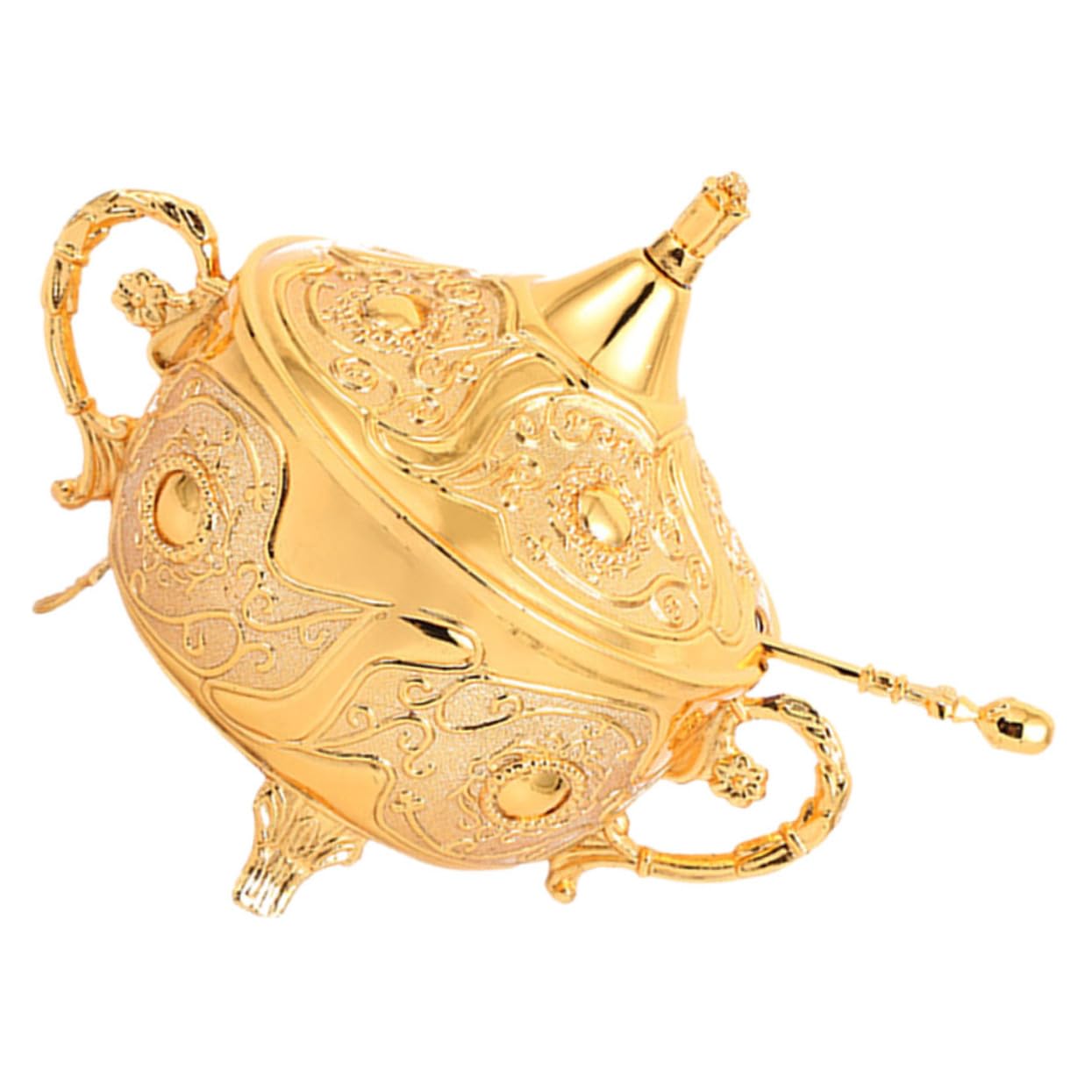 VALICLUD Gewürzgläser mit Goldener Deckel Gewürzbehälter Luftdichte Versiegelung für Aufbewahrung von Gewürzen Europäisches Design mit Muster und Griff