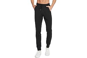 SEVEGO Men's Tall Length Sweatpants with Zipper Pockets