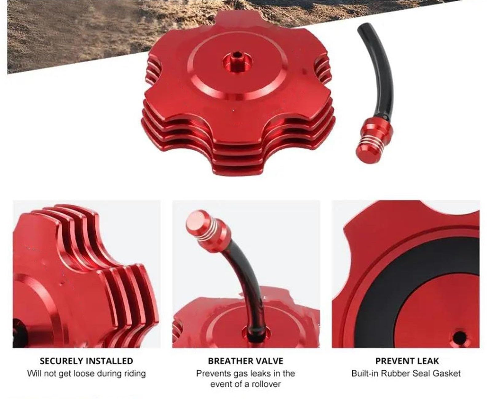 Tappo Serbatoio Carburante Raptor 700 Con Sfiato Aria Per Yamaha 700R 80 50 YZ65 TTR230 TTR110 RT100 Grizzly 125 ATV Motor