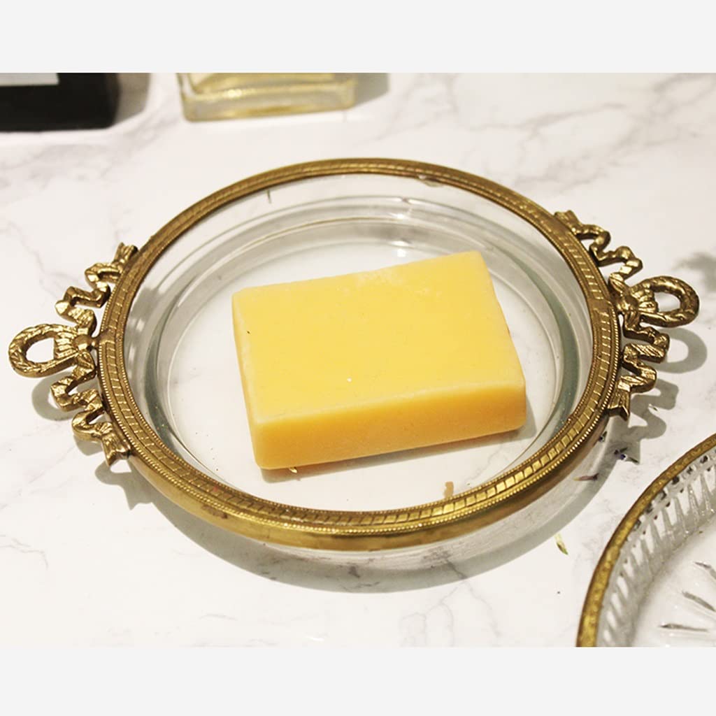 Jabonera Autodrenante De Latón Nórdico,Estilo Retro,Creativa,para Interiores,para Lavabo,Baño,Cocina,Caja De Almacenamiento De Joyas,Escurridor De Jabón(A)